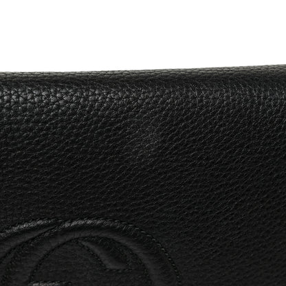 Gucci Pebbled Calfskin Medium Soho Flap Crossbody Black 15 of 17