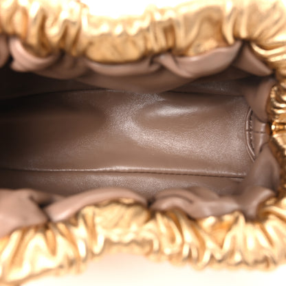 Mansur Gavriel Metallic Lambskin Mini Cloud Clutch Gold 5 of 9