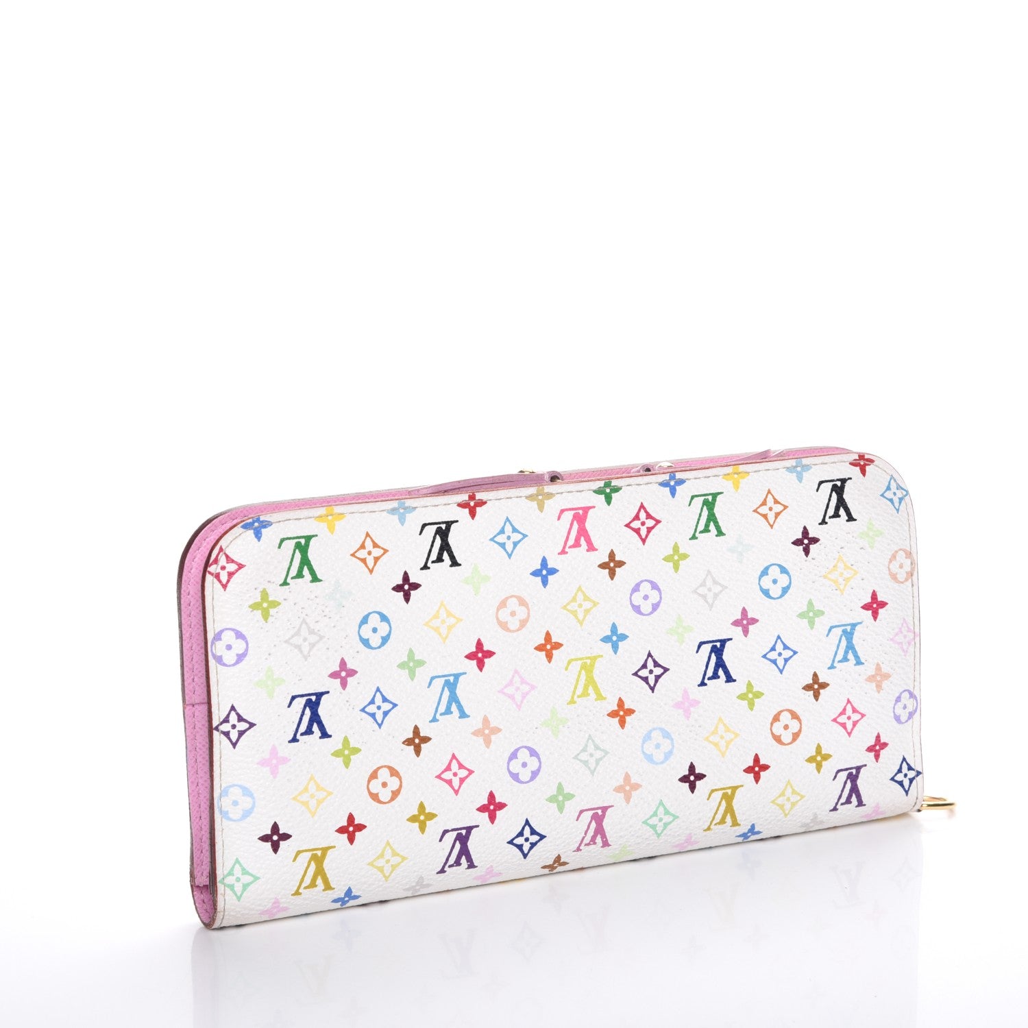 Louis Vuitton Monogram Multicolor Insolite Wallet White Litchi 3 of 7