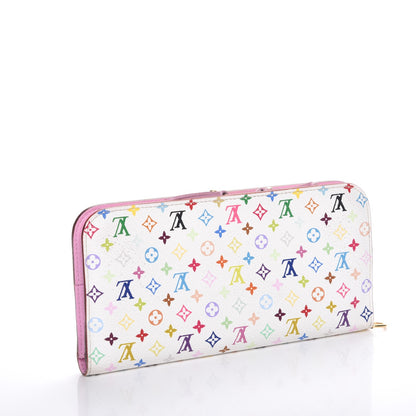 Louis Vuitton Monogram Multicolor Insolite Wallet White Litchi 3 of 7