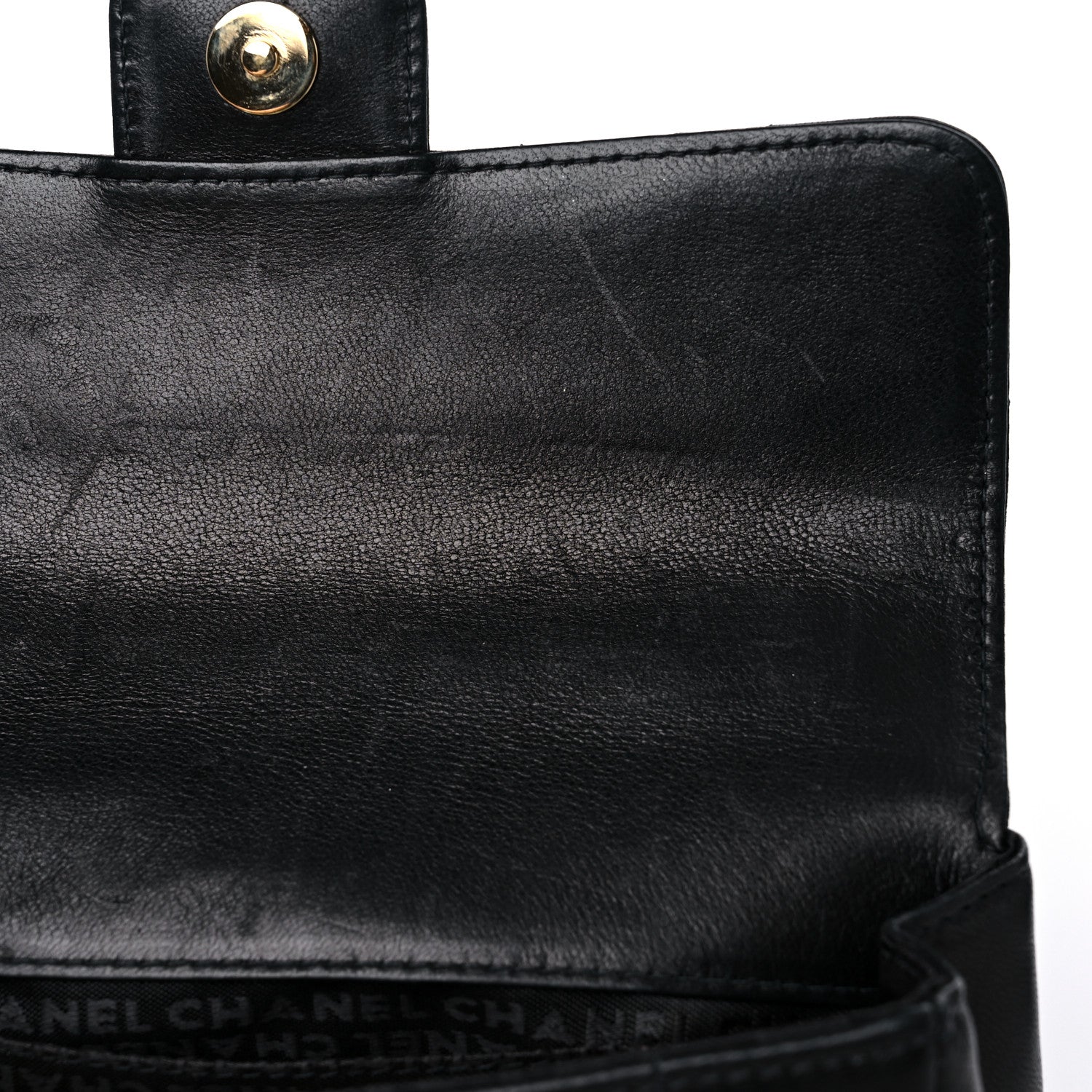 Chanel Lambskin Quilted Mini Chocolate Bar Camellia Flap Black 12 of 14
