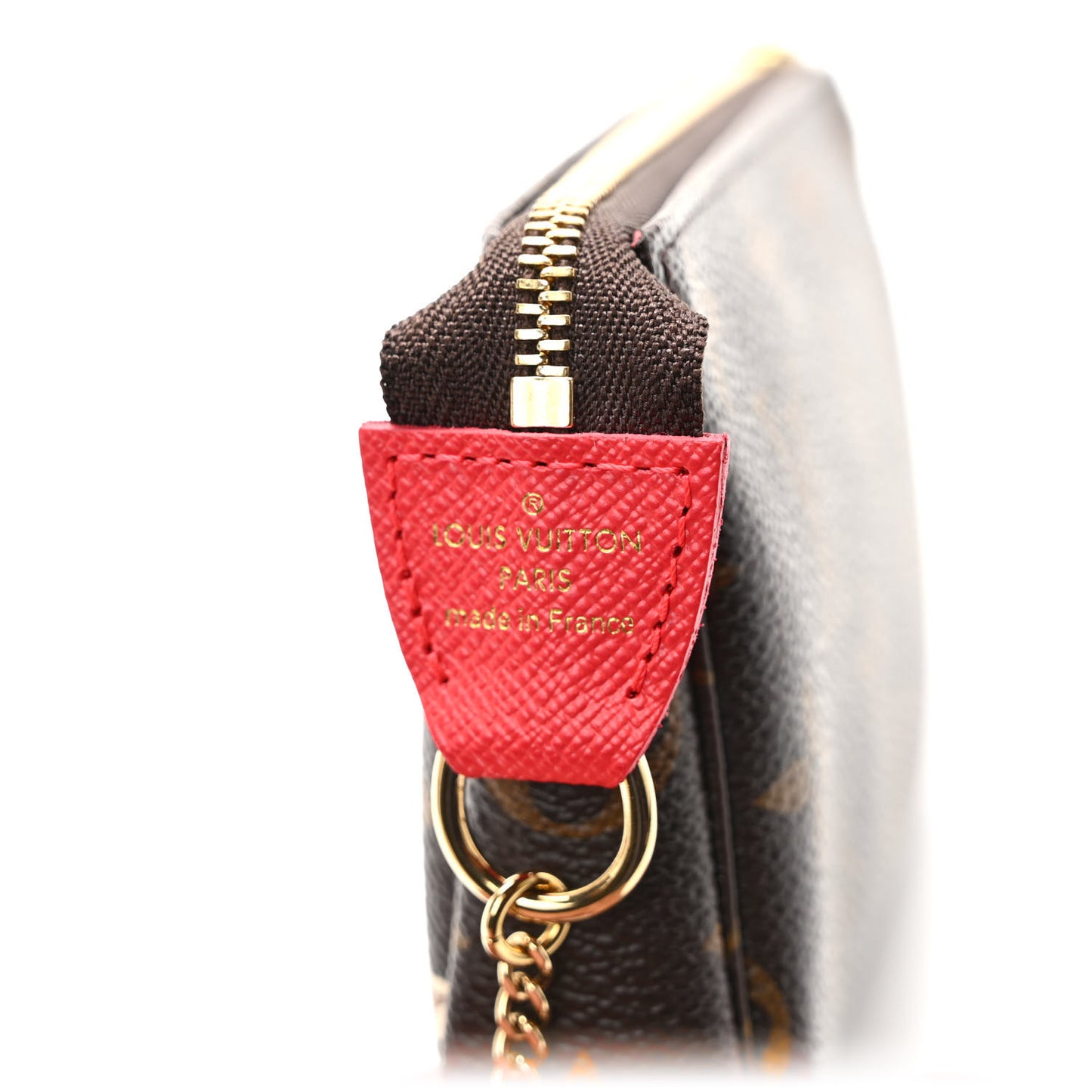 Monogram 2021 Christmas Animation London Mini Pochette Accessories Red