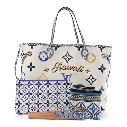 Louis Vuitton Monogram Canvas By The Pool Hawaii 2.0 Neverfull GM Blue 3 of 11