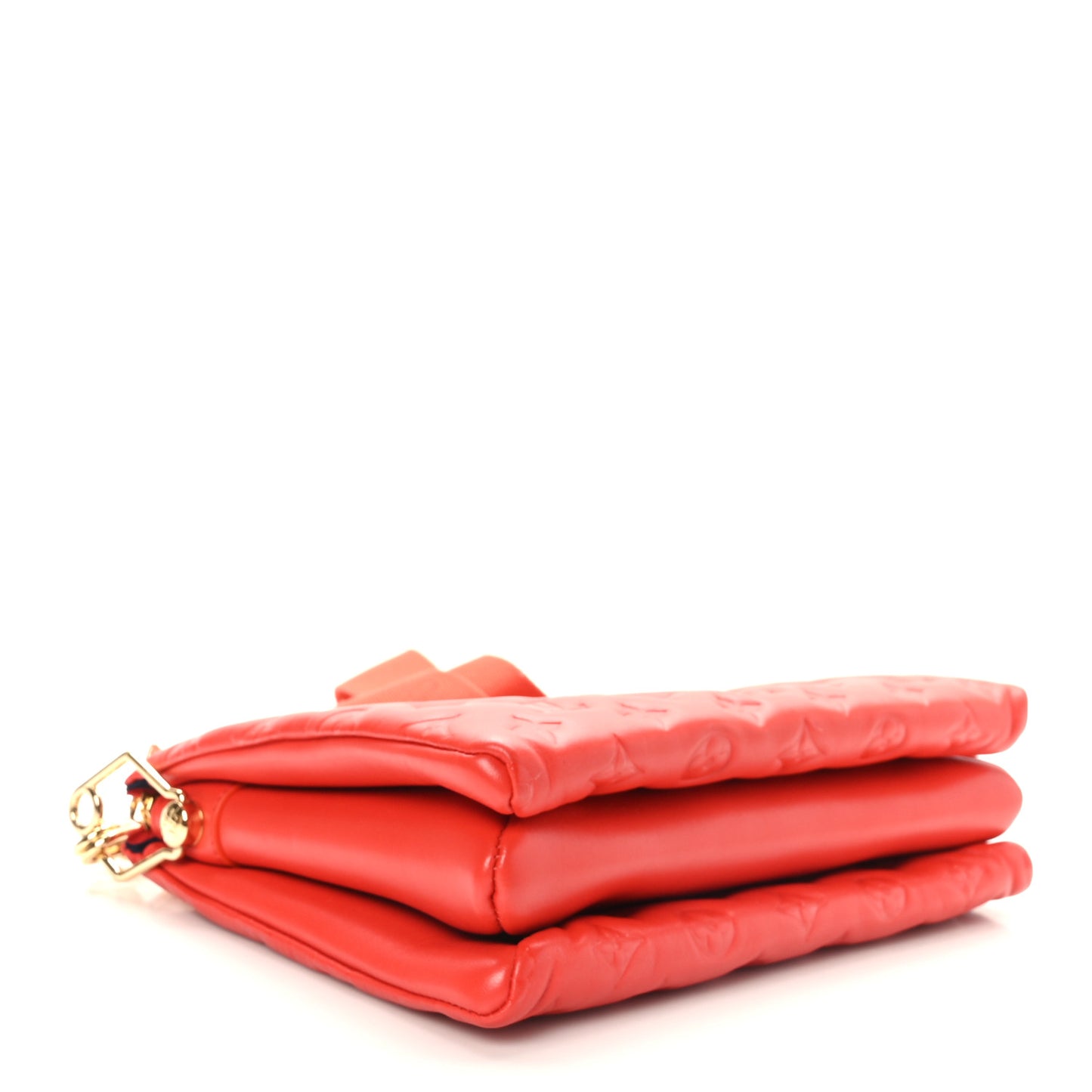 Lambskin Embossed Monogram Coussin PM Red