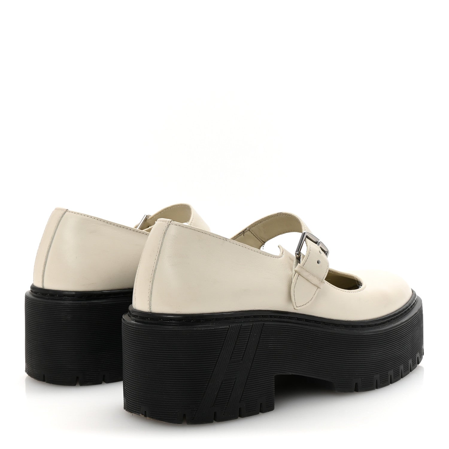 Hermes Calfskin Hoxton Oxford 37.5 Beige Glaise 5 of 8