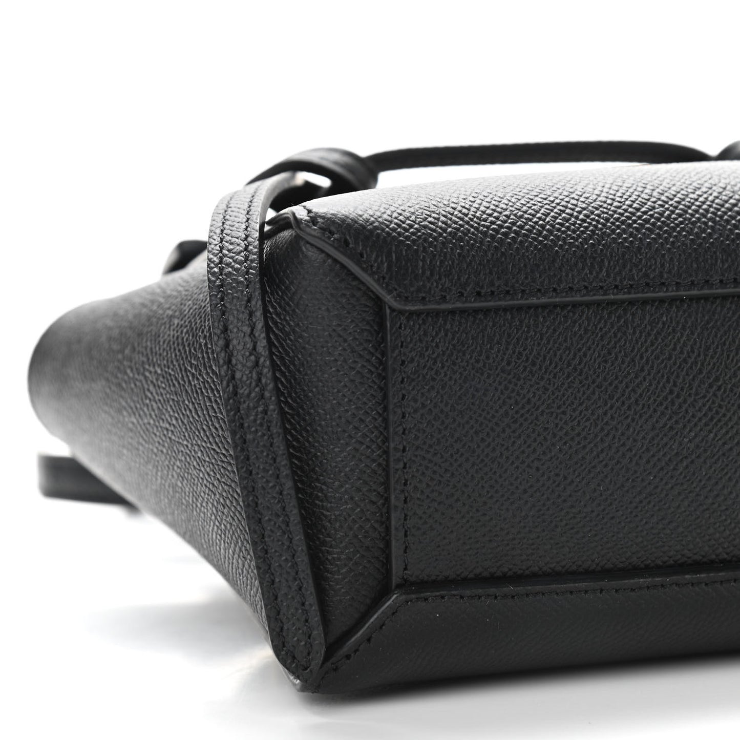 Grained Calfskin Pico Belt Bag Black