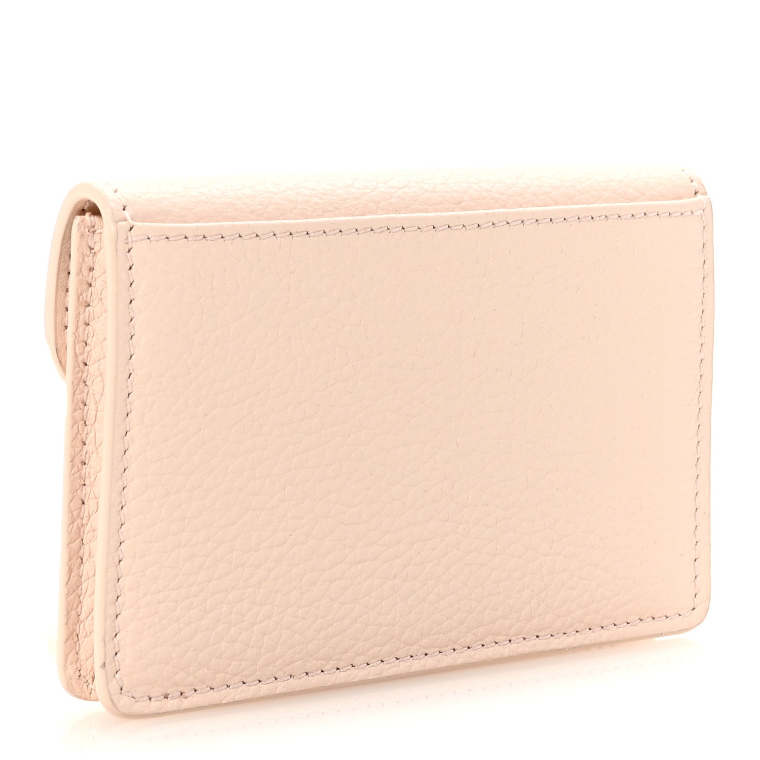 Salvatore Ferragamo Hammered Calfskin Gancini Key Holder Ballet Pink 3 of 8