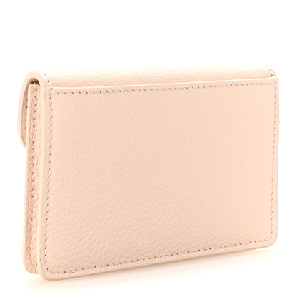 Salvatore Ferragamo Hammered Calfskin Gancini Key Holder Ballet Pink 3 of 8