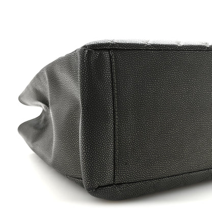 Chanel Caviar Quilted Grand Shopping Tote GST Dark Silver 8 of 9