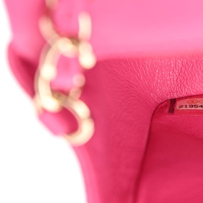 Chanel Lambskin Quilted Mini Rectangular Flap Fuchsia 6 of 10