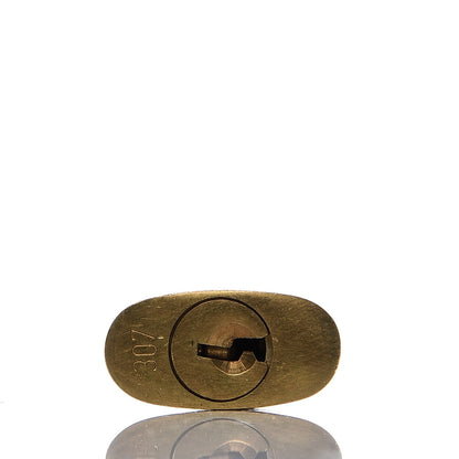 Louis Vuitton Brass Lock and 2 Keys Set #307 4 of 5