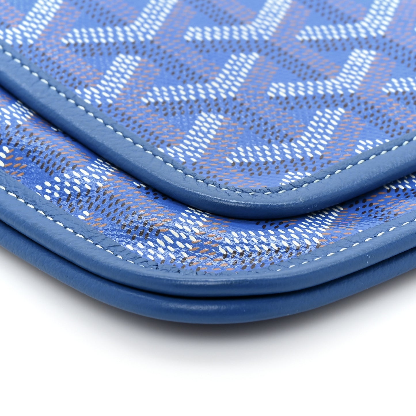 Goyardine Plumet Wallet Clutch Sky Blue