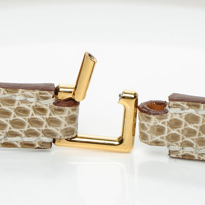 Hermes Lizard Rivale Double Tour Bracelet XS Ficelle 4 of 8