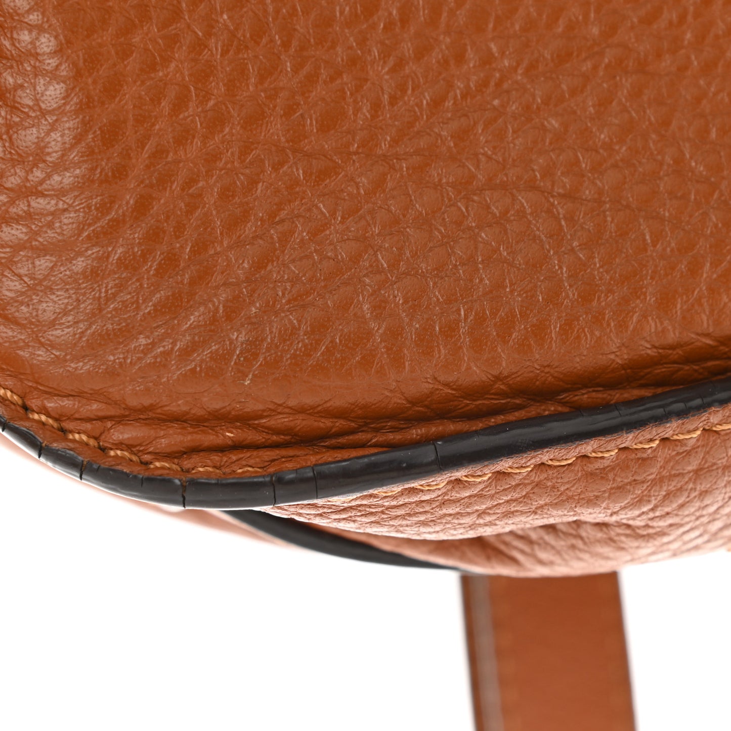 Calfskin Mini Marcie Round Crossbody Bag Nut