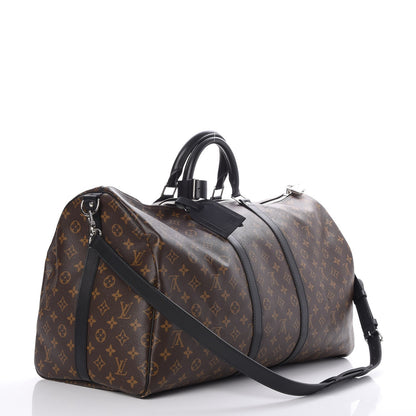Louis Vuitton Monogram Macassar Keepall Bandouliere 55 4 of 8