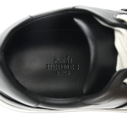 Hermes Calfskin Day Sneakers 36.5 Black 7 of 9