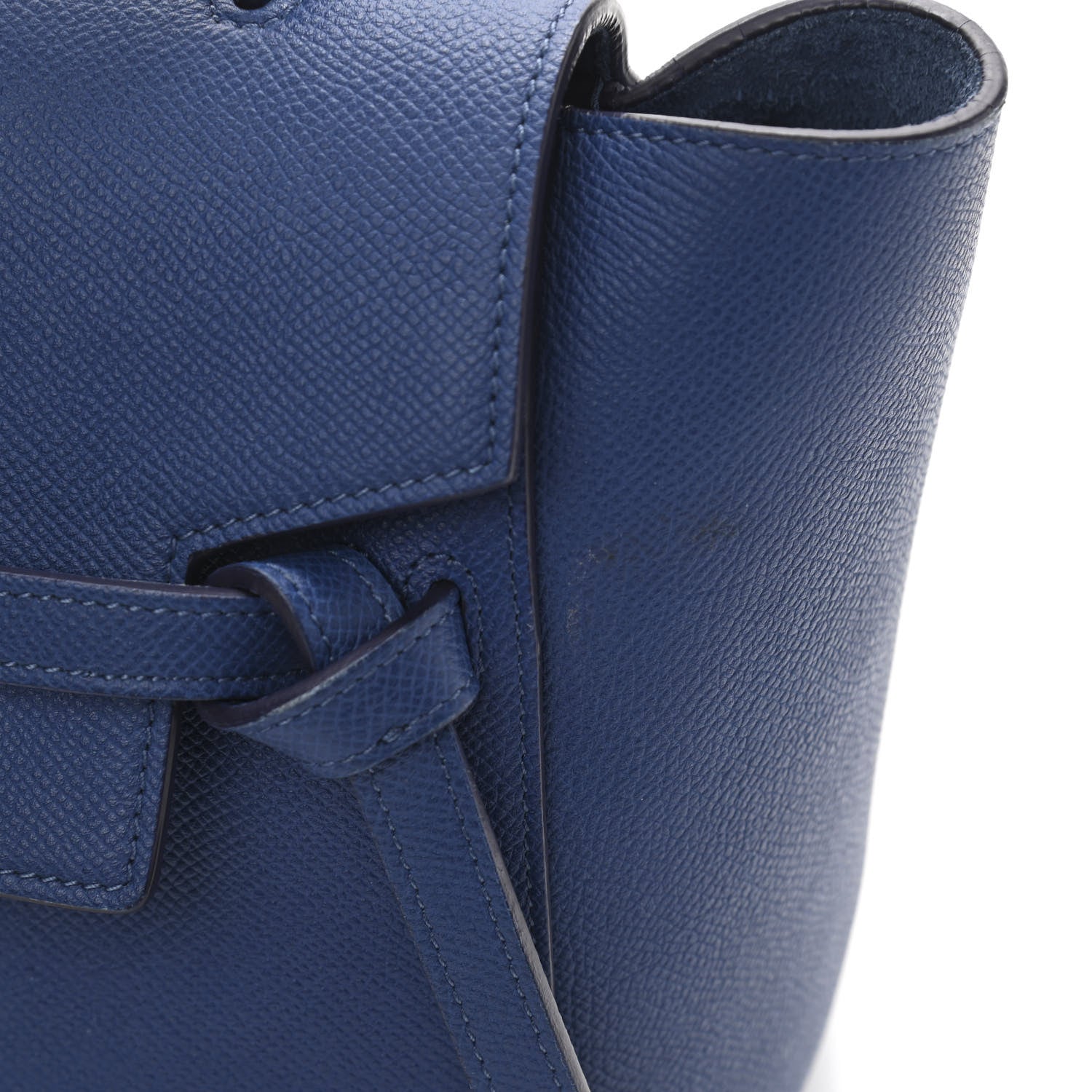 Celine Grained Calfskin Micro Belt Bag Indigo 11 of 13