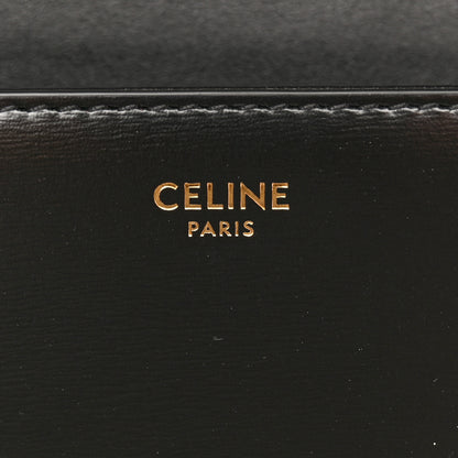 Celine Shiny Calfskin Triomphe Chain Shoulder Bag Black 6 of 13