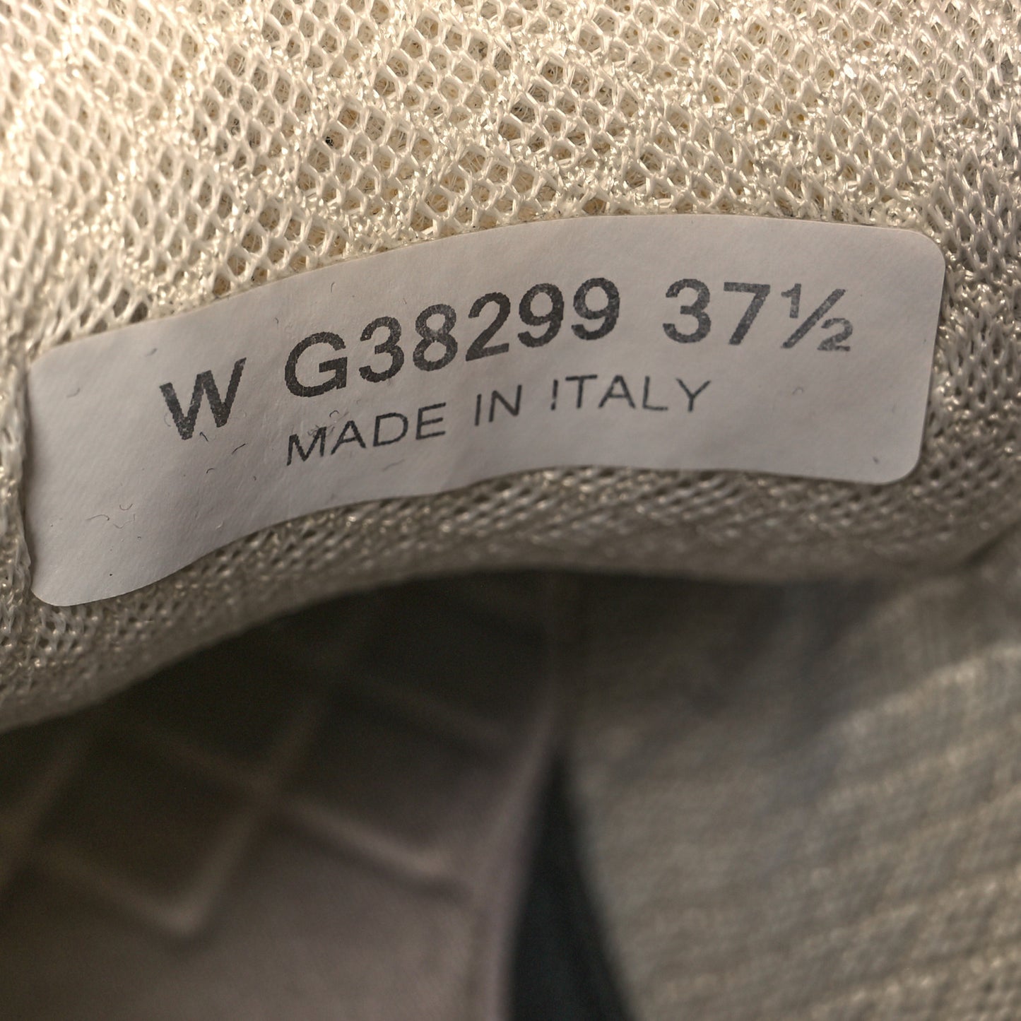 Nylon Calfskin Suede Womens CC Sneakers 37.5 Brown Green