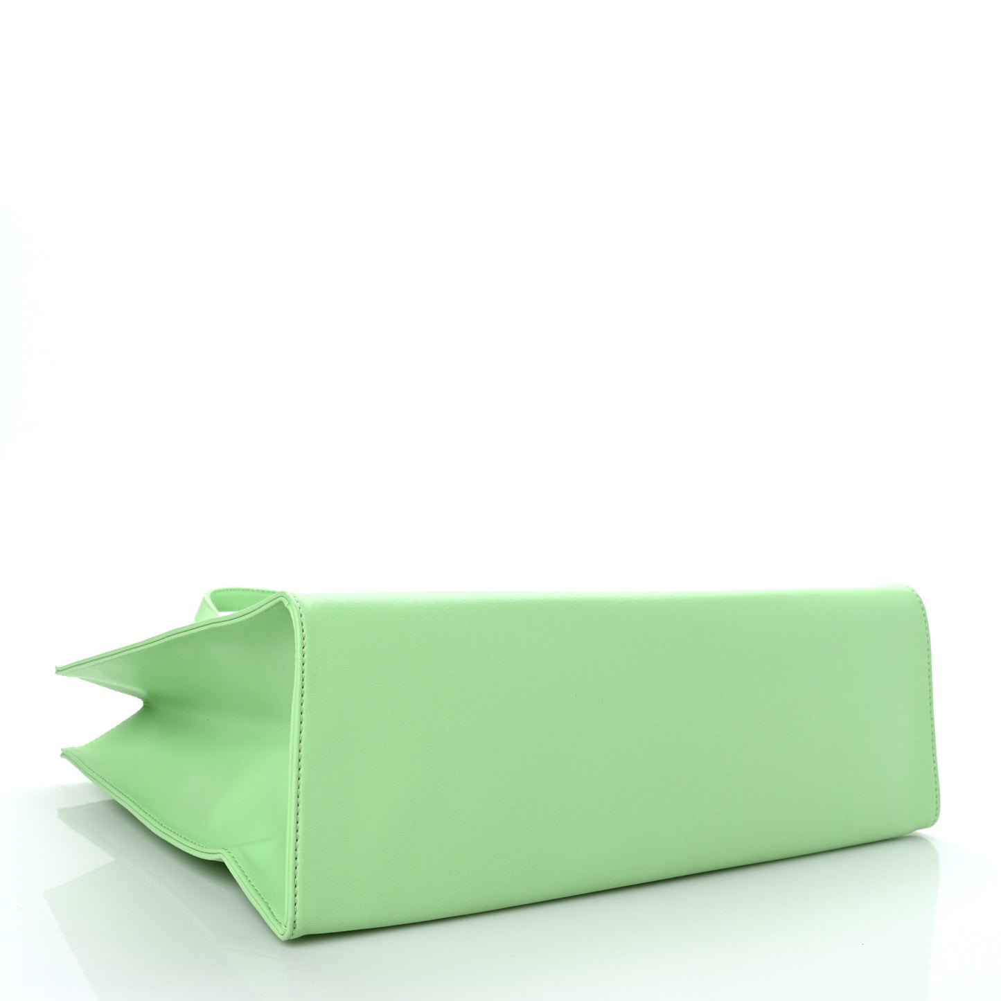 Vegan Leather Medium Shopping Bag Double Mint