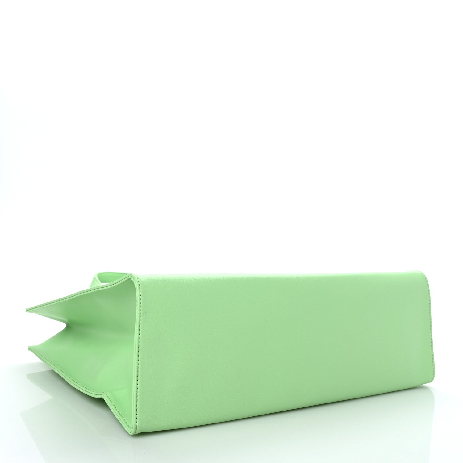 Telfar Vegan Leather Medium Shopping Bag Double Mint 4 of 9