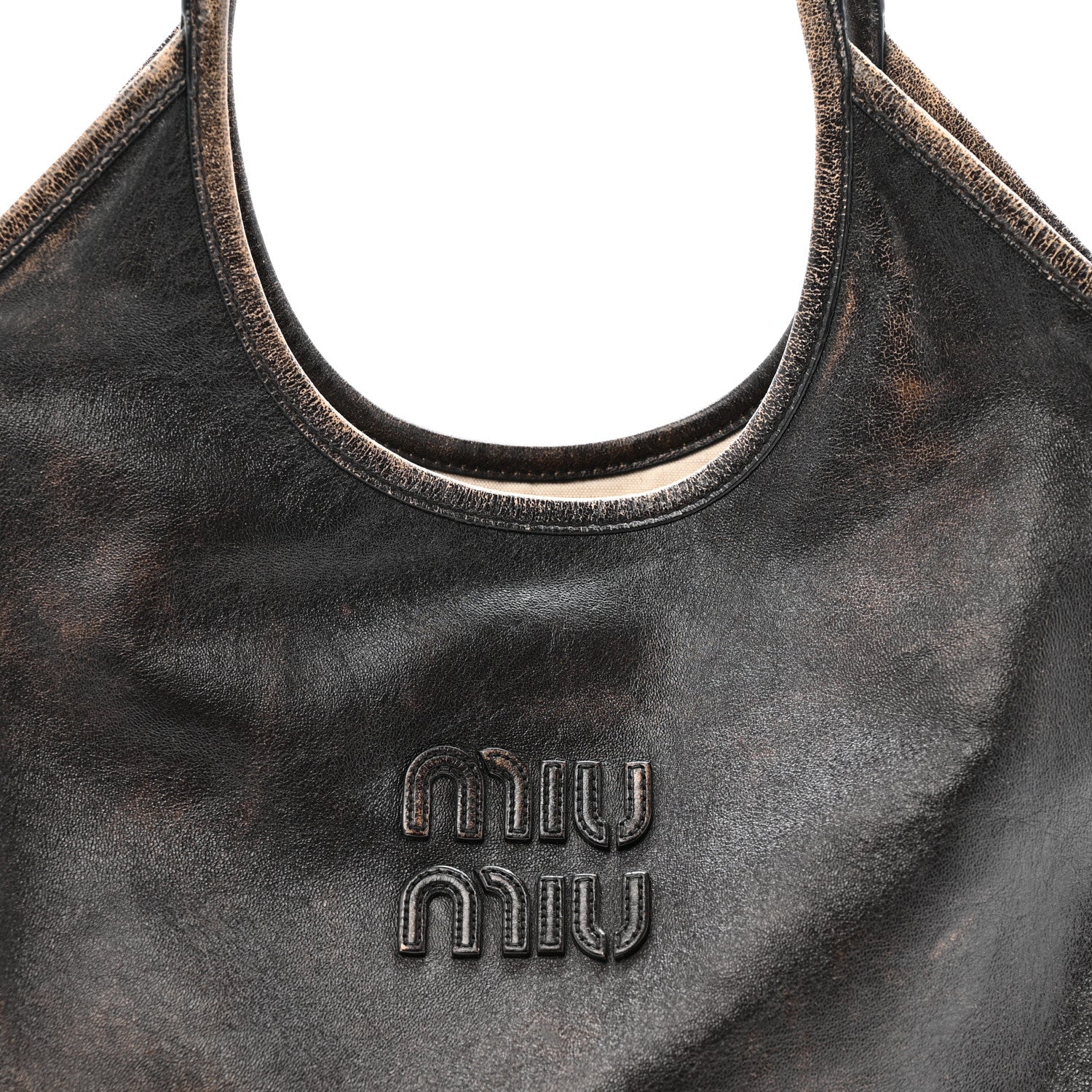 Miu Miu Nappa Ivy Bag Caffe 8 of 10