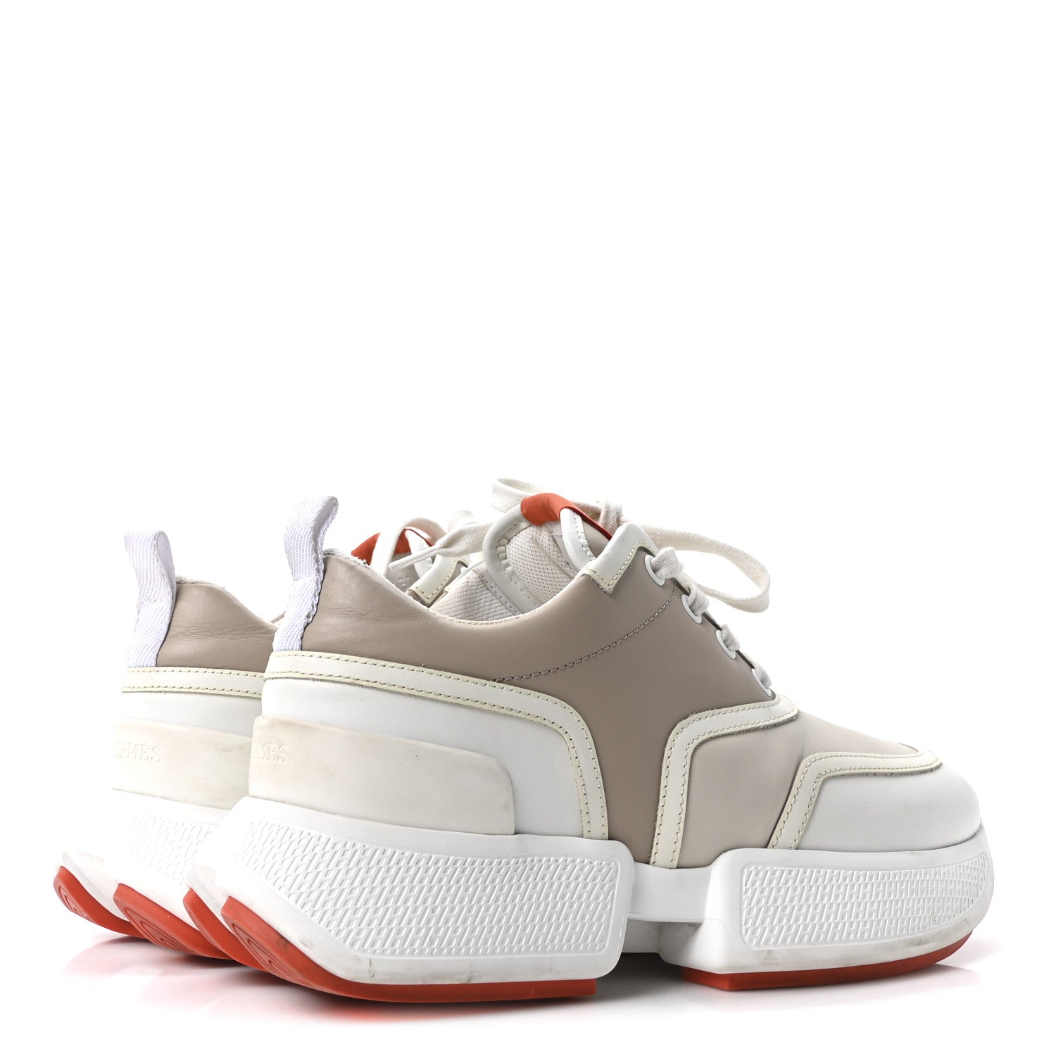 Hermes Calfskin Womens Giga Sneakers 37 Multicolor White Gomma 5 of 9