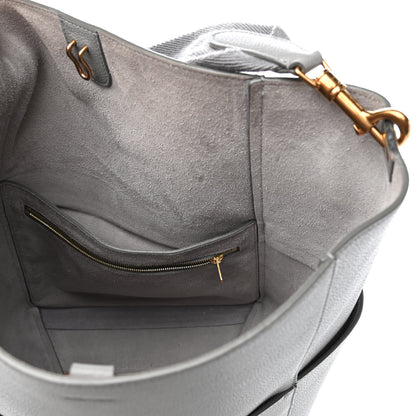 Celine Soft Grained Calfskin Sangle Bucket Bag Cloud 5 of 8