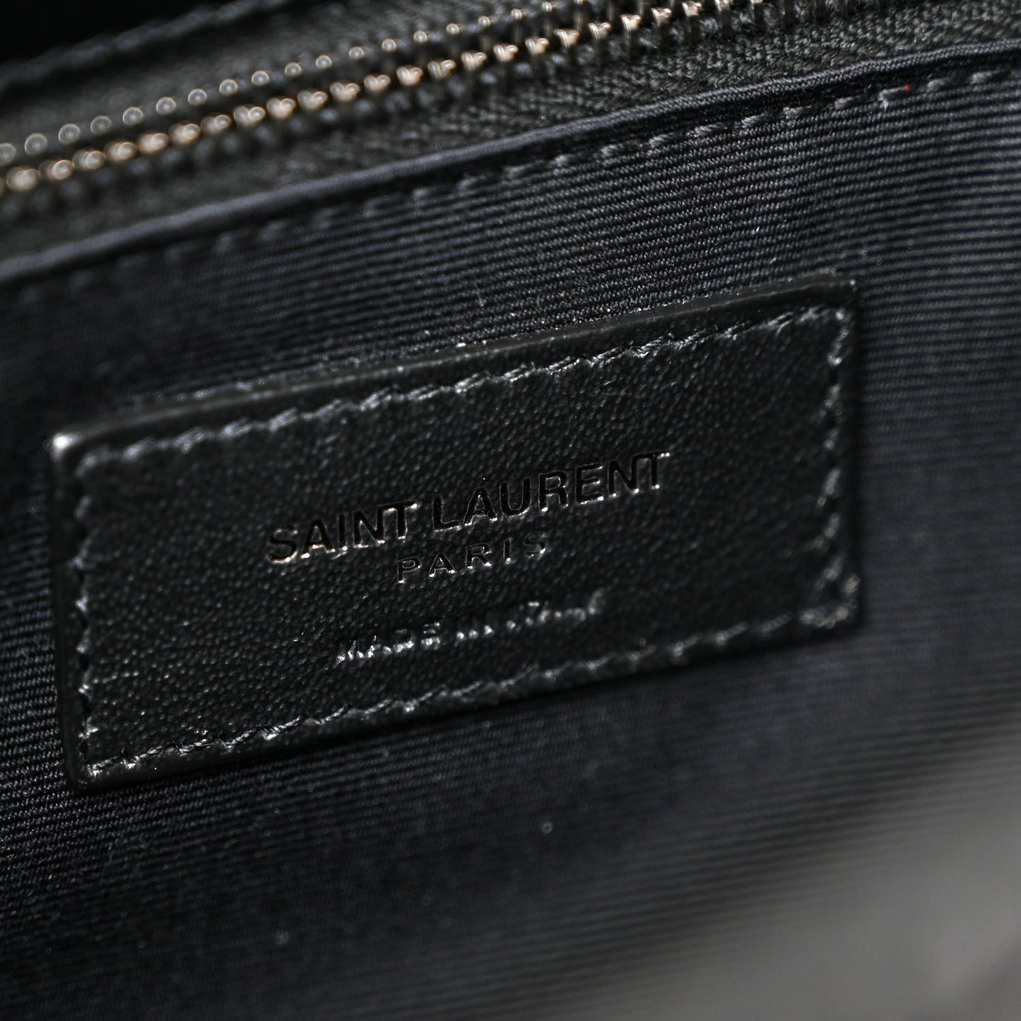 Crinkled Calfskin Matelasse Monogram Medium Niki Chain Satchel Black
