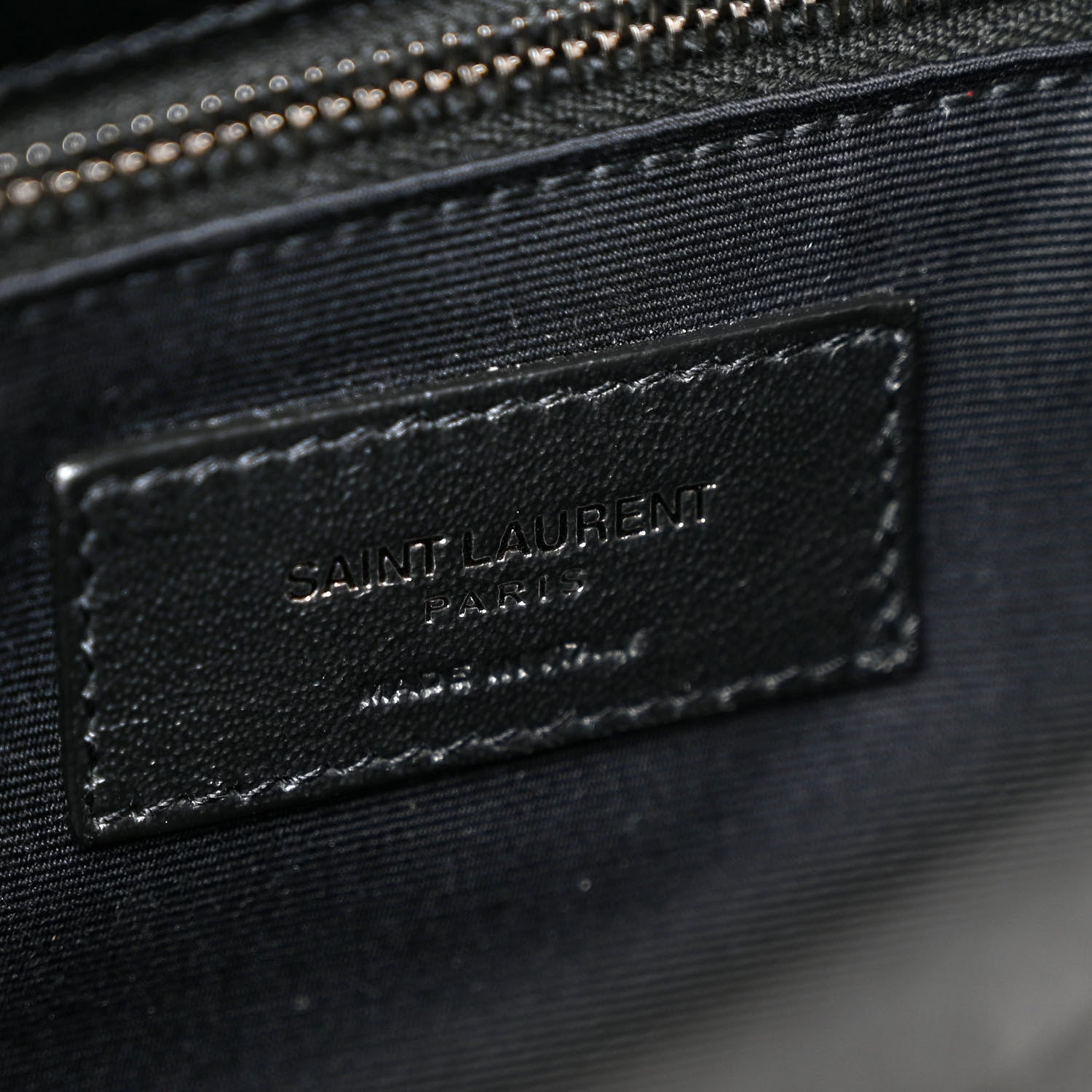Saint Laurent Crinkled Calfskin Matelasse Monogram Medium Niki Chain Satchel Black 6 of 10