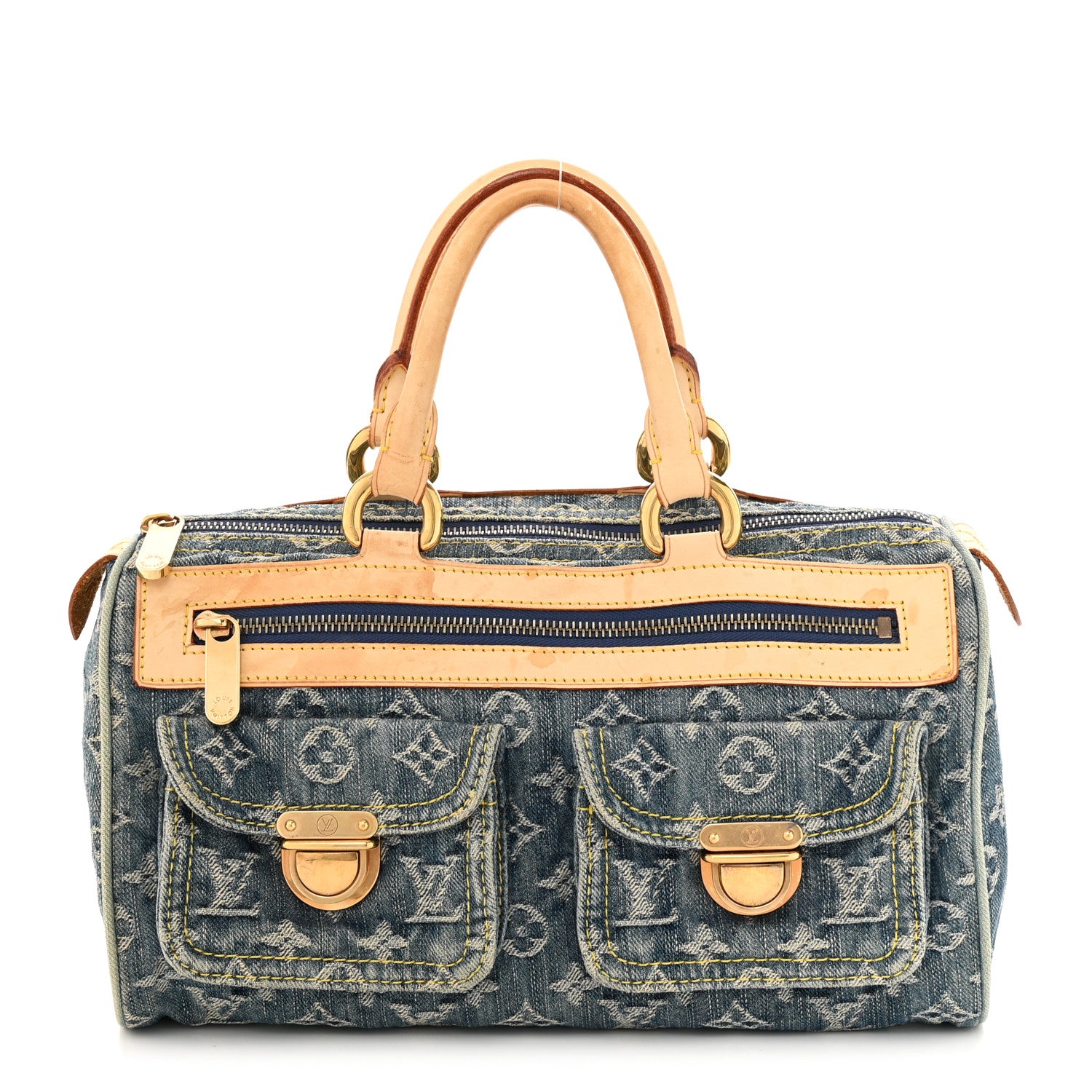 Louis Vuitton Monogram Denim Neo Speedy Blue 1 of 19