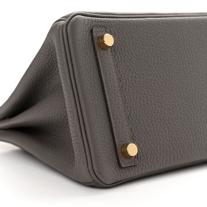Hermes Togo Birkin 25 Etain 9 of 12