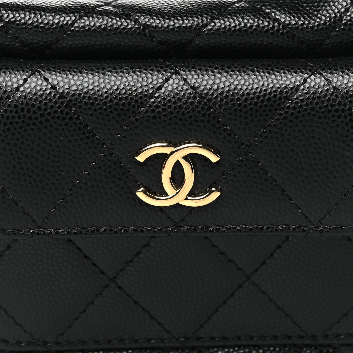 Chanel Caviar Quilted Polly Pocket Pouch Hobo Black 8 of 10