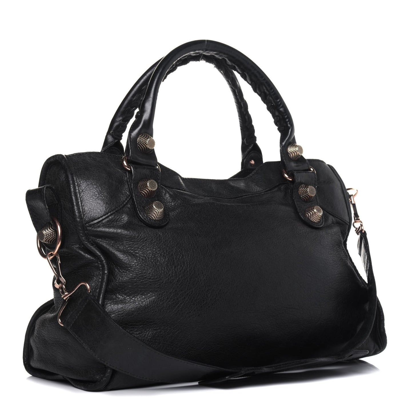Agneau Giant 21 Rose Gold Hardware City Black