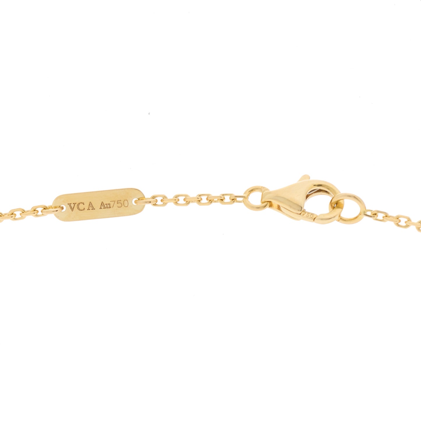 18K Yellow Gold Vintage Alhambra Pendant Necklace