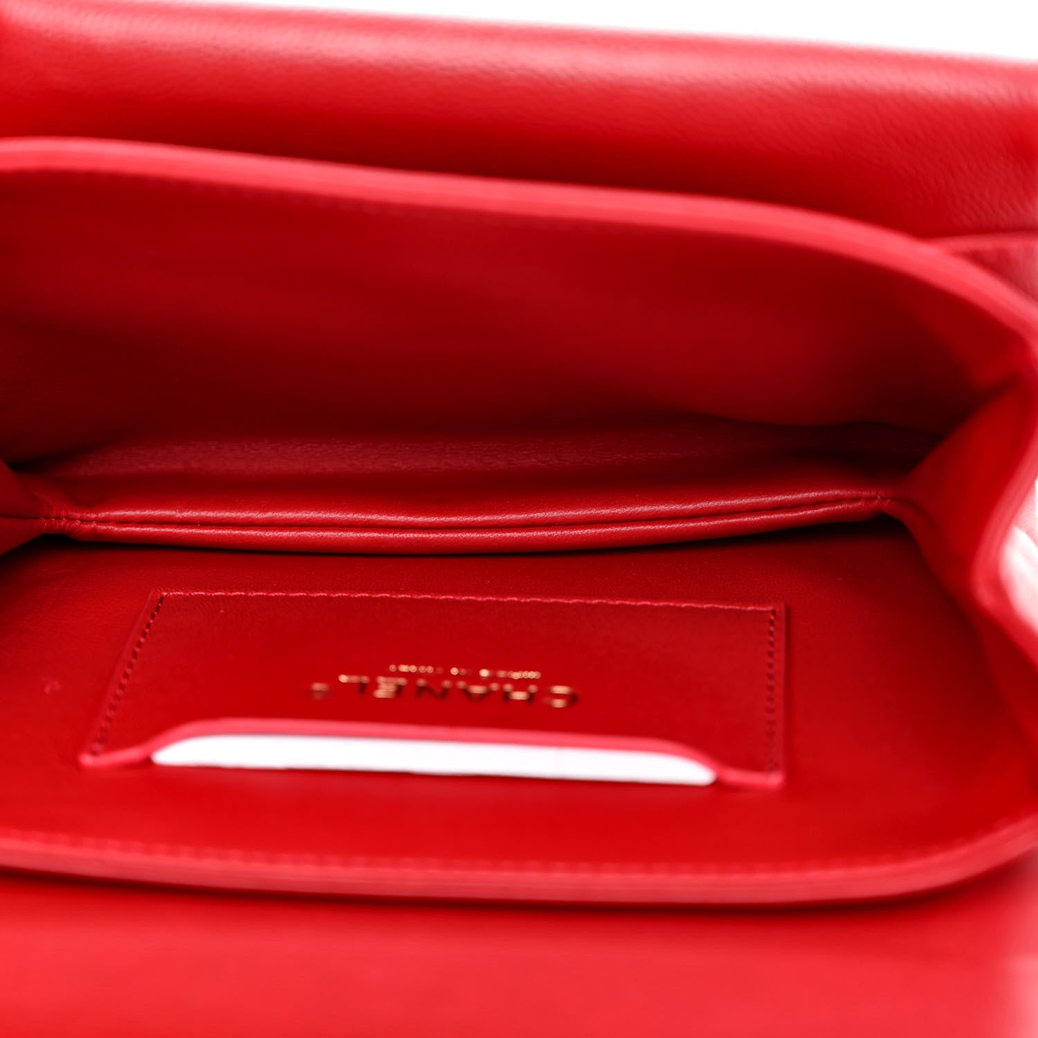 Chanel Caviar Quilted Mini Top Handle Flap Red 5 of 12