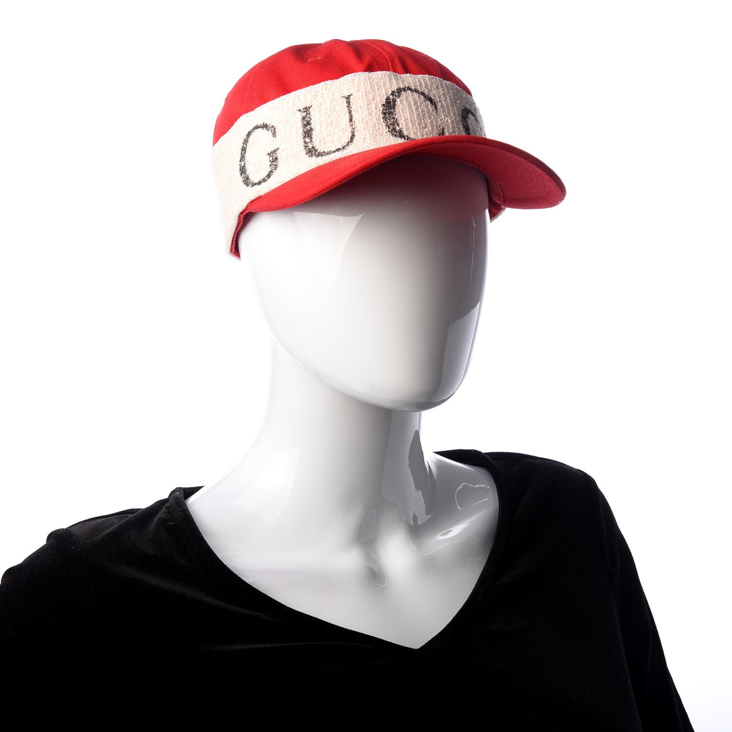 Gucci Gabardine Headband Baseball Hat L Red 2 of 9
