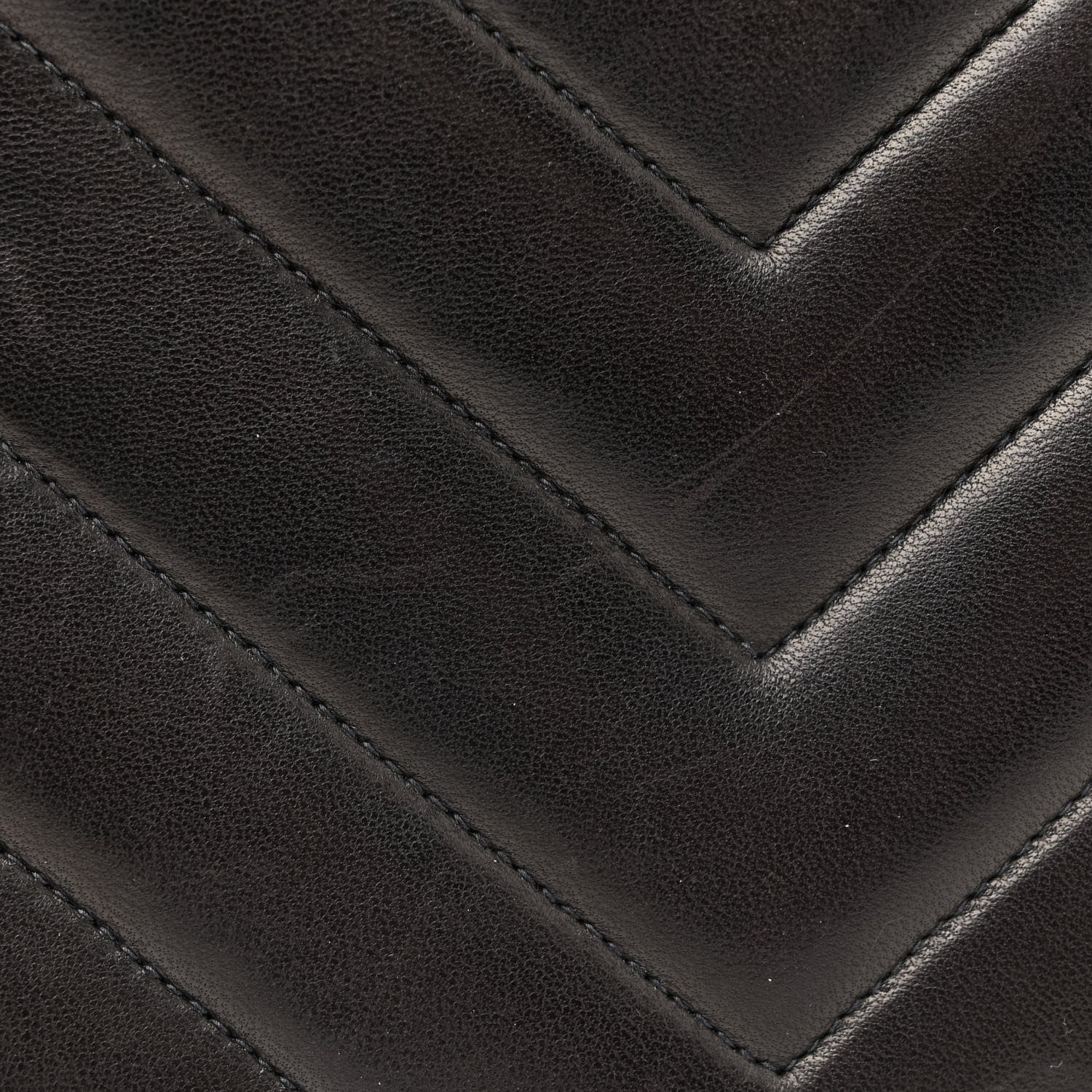Chanel Lambskin Chevron Quilted Mini Square Flap Black 12 of 12