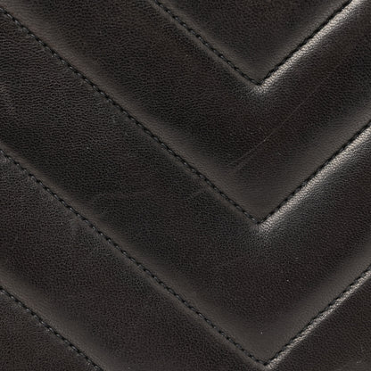 Chanel Lambskin Chevron Quilted Mini Square Flap Black 12 of 12