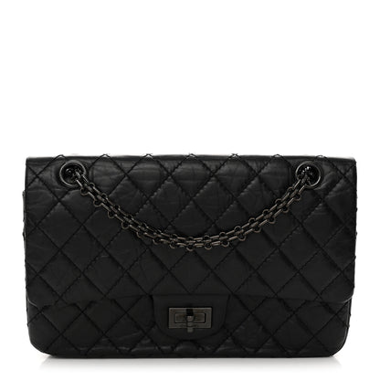 Chanel Aged Calfskin Quilted 2.55 Reissue 225 Flap So Black 1 of 12