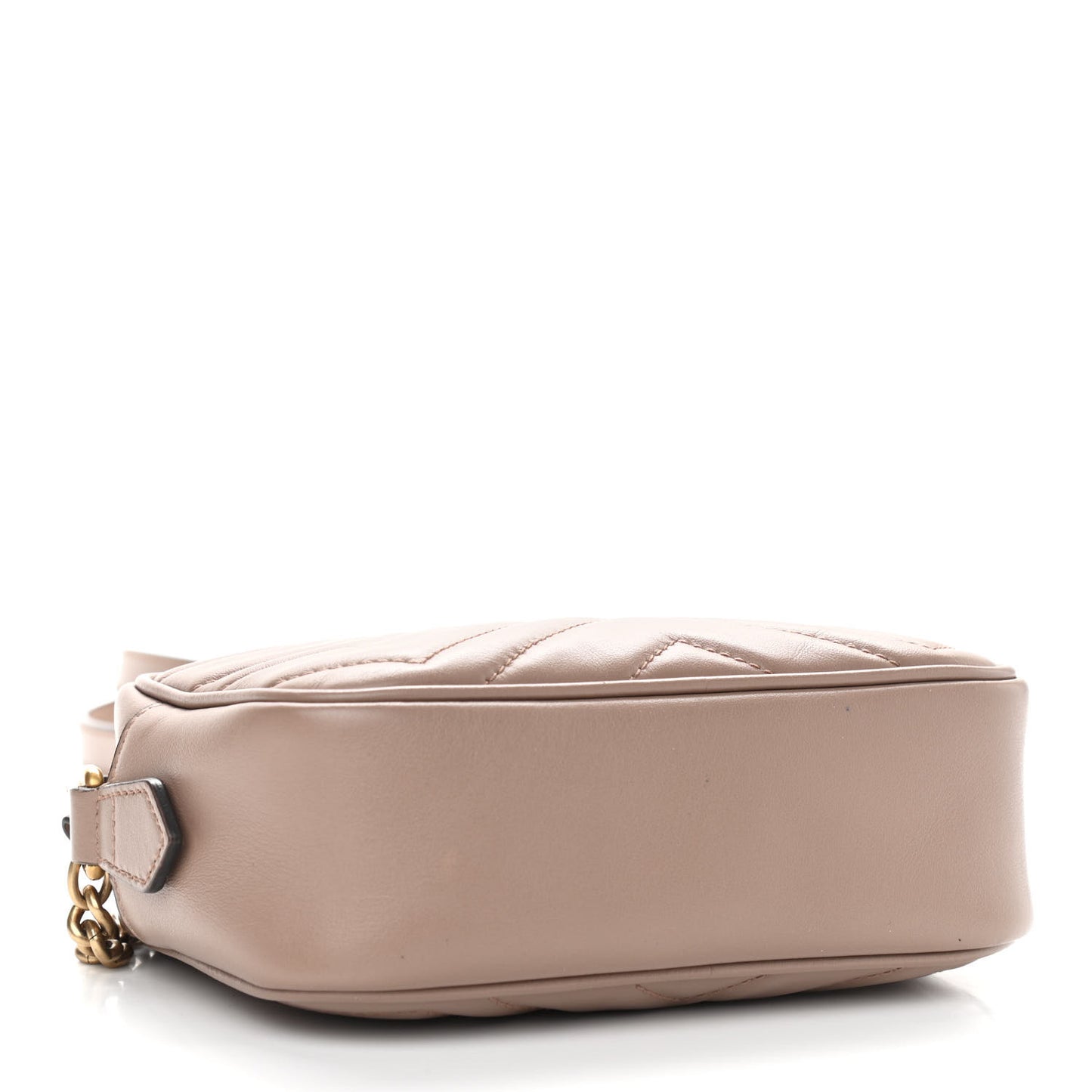 Calfskin Matelasse Mini GG Marmont Chain Shoulder Bag Porcelain Rose