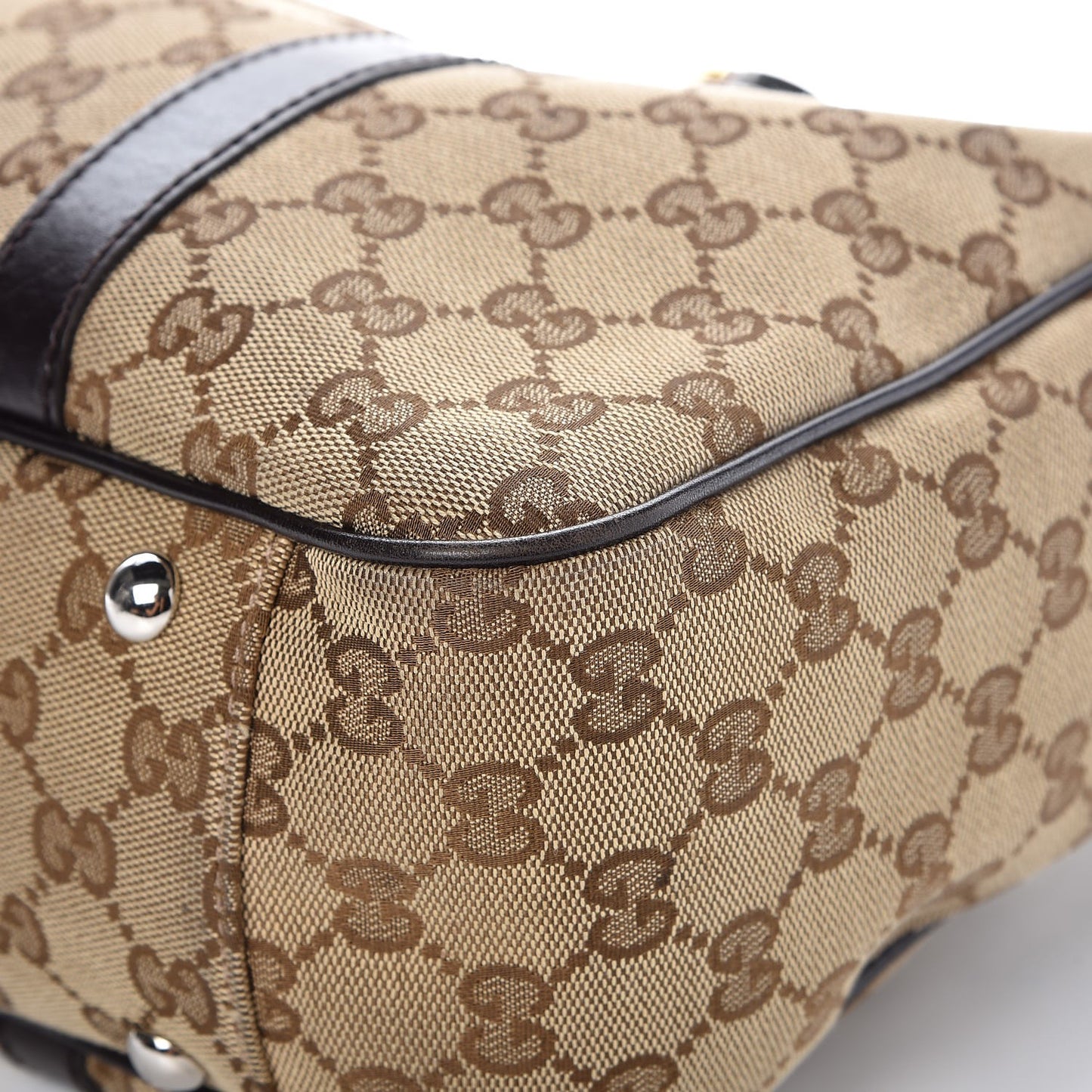 Monogram Medium Twins Tote Dark Brown