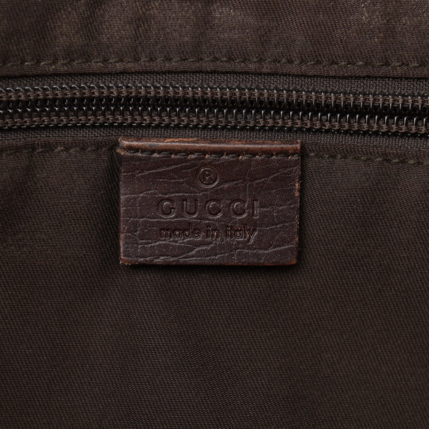 GG Plus Monogram Medium Tote Dark Brown