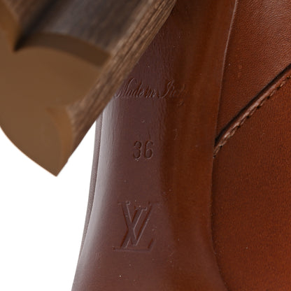 Louis Vuitton Calfskin Silhouette High Boots 36 Cognac 6 of 7