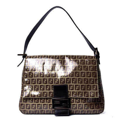 Fendi Vinyl Zucchino Mama Baguette Tobacco 1 of 4