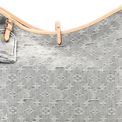 Louis Vuitton Monogram Denim CarryAll MM Washed Grey 8 of 11