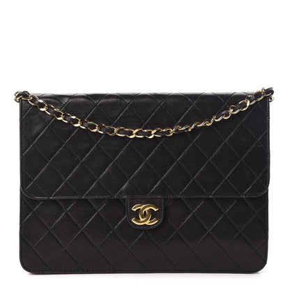 Chanel Lambskin Quilted Medium Single Flap Black 1 of 12