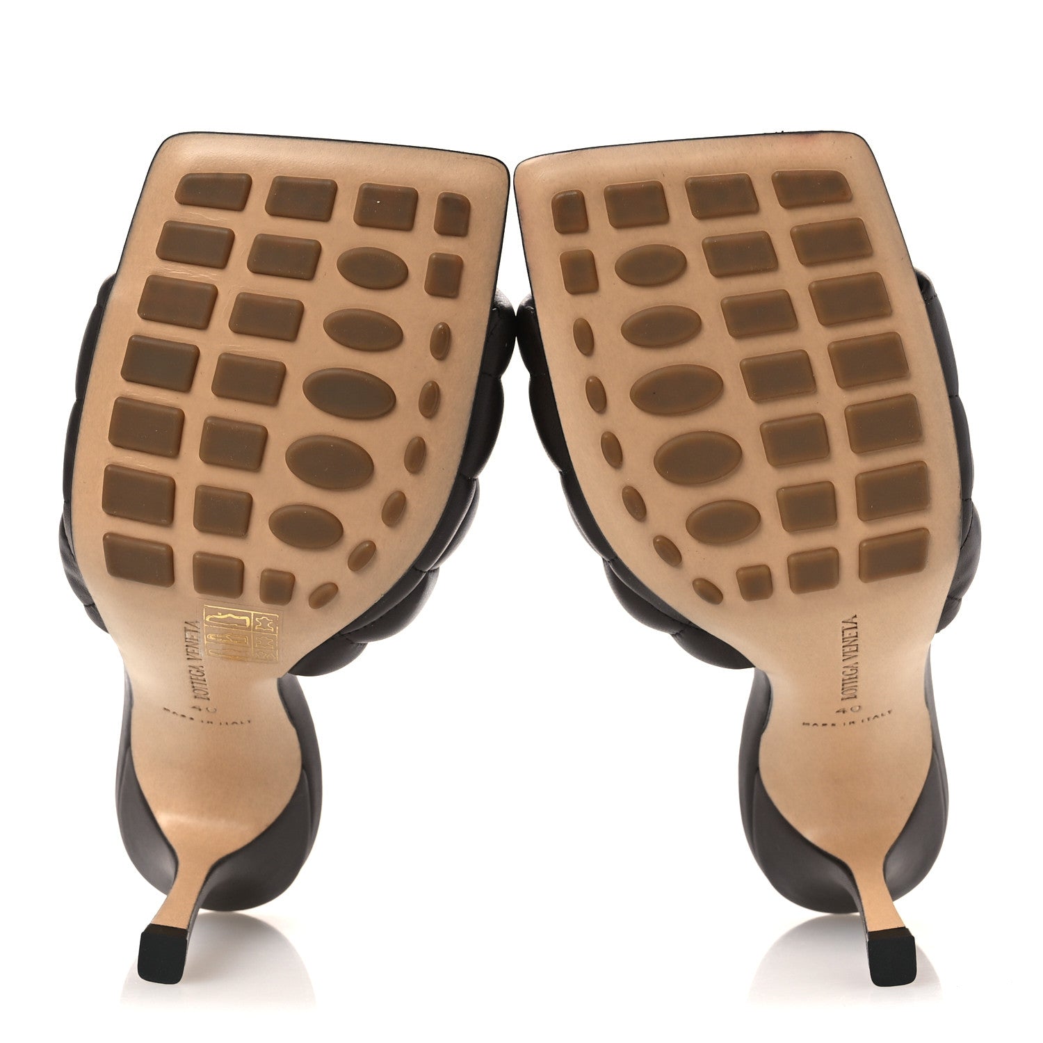 Bottega Veneta Nappa Matelasse Padded Mule Sandals 40 Chocolate Spread 7 of 11