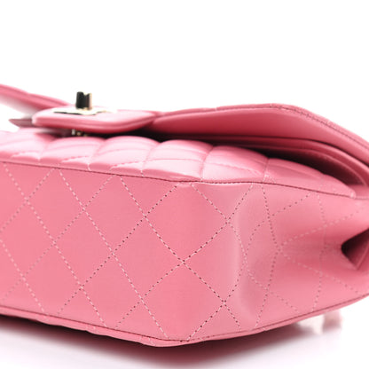 Chanel Lambskin Quilted Small Double Flap Pink 9 of 9
