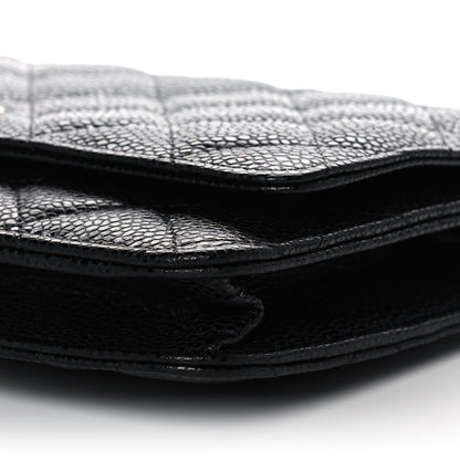 Chanel Caviar Quilted Wallet On Chain WOC Black 11 of 14